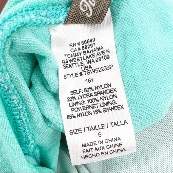 ✅ TOMMY BAHAMA LIGHT GREEN ONE PIECE SIZE MEDIUM - Picture 6 of 7